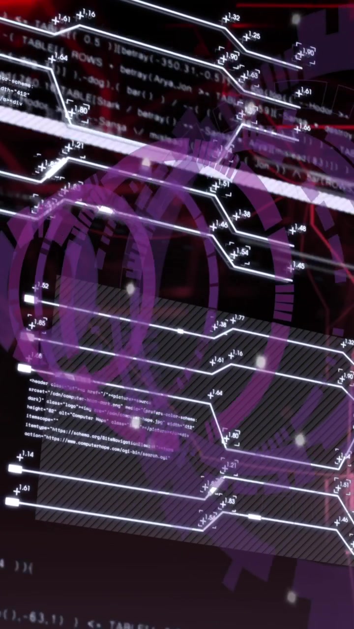 Animation of data processing over shapes