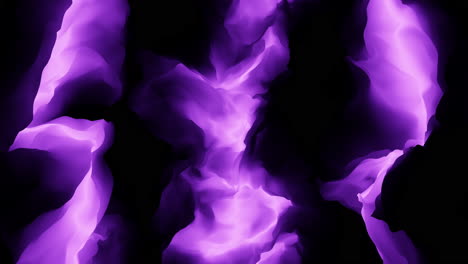 futuristic and mystical purple waves pattern on black gradient