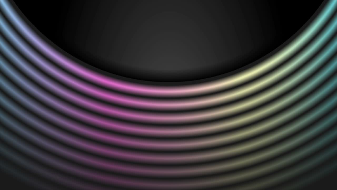 líneas redondas suaves holográficas diseño de movimiento tecnológico abstracto geométrico