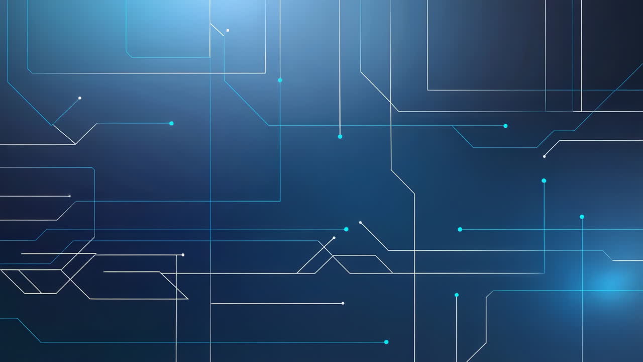 Abstract Digital Circuit Board Technology Background