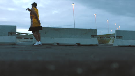 hip hop, city dance or man on street in creative