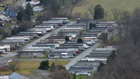 mobile home trailer park in usa