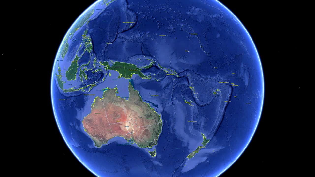 3d 우주 지구 - 피지 외에서