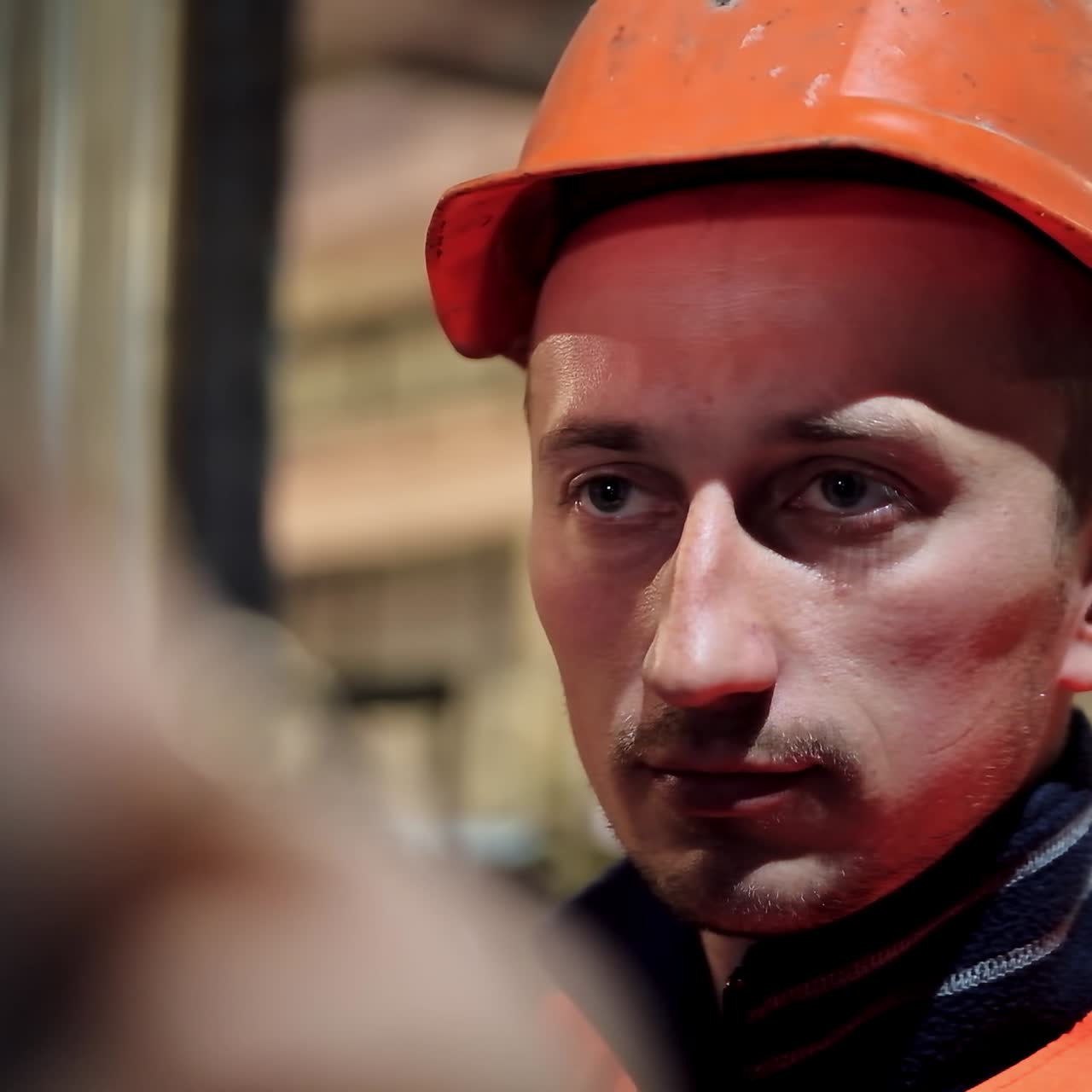 Male worker in uniform
