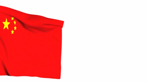 la bandera de china agitando.