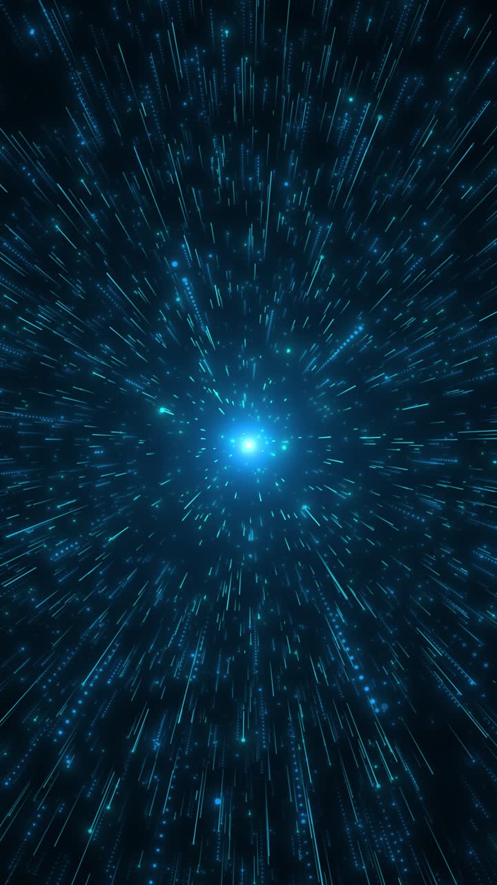 Blue light streak fiber optic speed line futuristic ai artificial intelligence technology machine