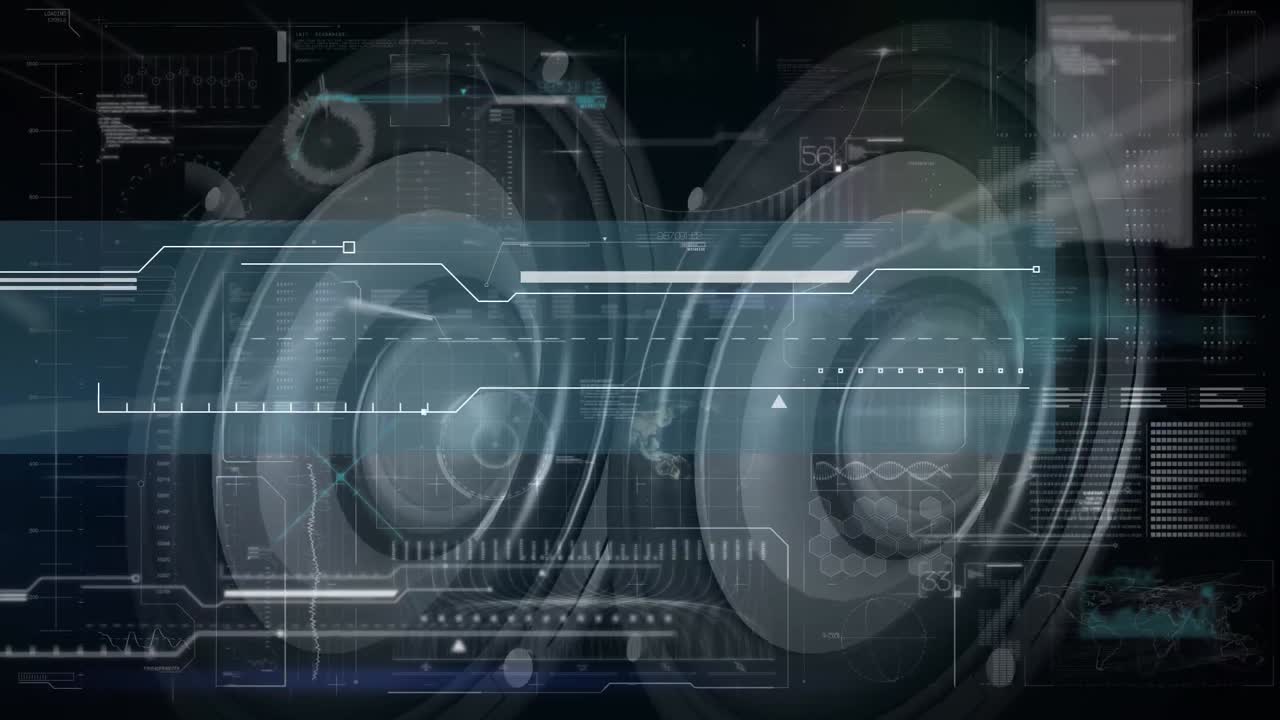 스피커를 통해 데이터 처리의 애니메이션