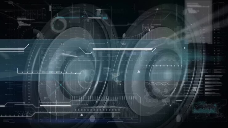 Animation af databehandling over højttalere