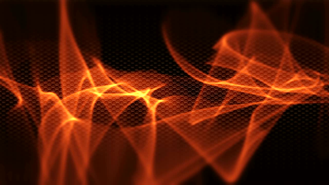 Flames of fire on black video background