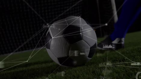 Animation-Von-Verbindungsnetzwerken-über-Fußballspieler