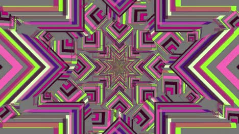 estrellas abstractas de colores que se mueven y giran