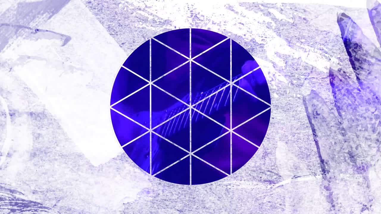 질감이 있는 회색 배경에 대한 기하학적 원 모양 디자인