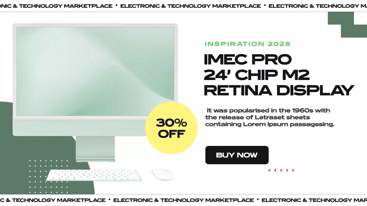 Animated Advertisement for IMEC PRO Retina Display Computer