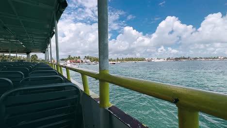 ferry trip to tropical island