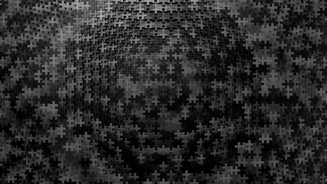 puzzles formed a wave