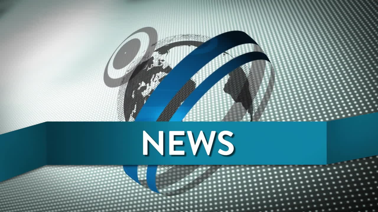 animación de texto de noticias procesamiento de datos digitales en todo el mundo