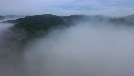 misty mountain farmland