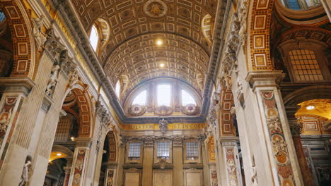 inside st peter's basilica in the vatican