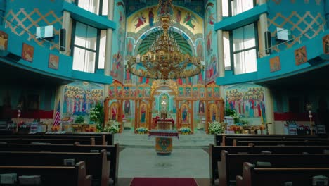 beautiful ukranian church in chicago, illinois, usa