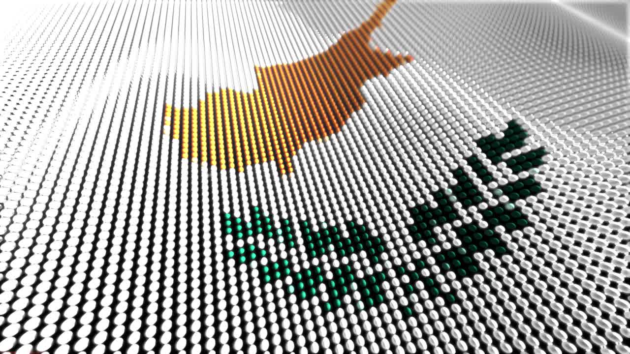 모션 입자 플래그 루프 키프로스