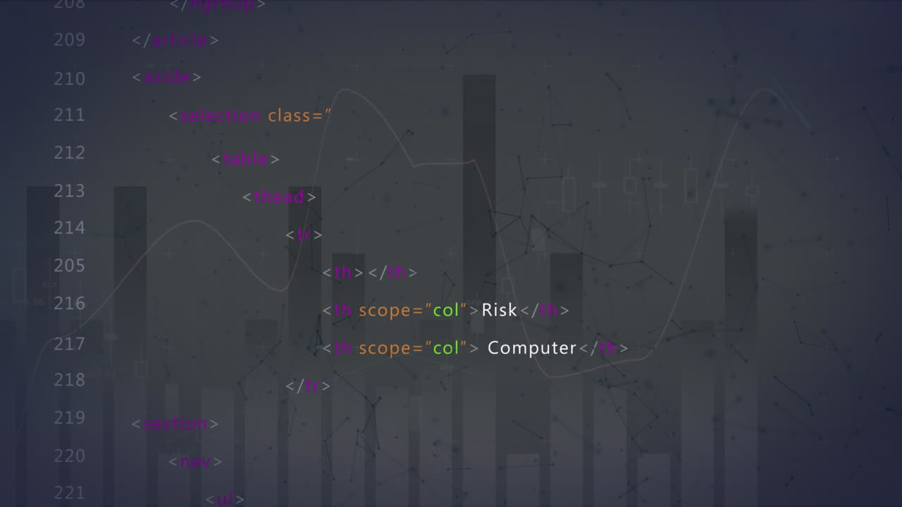 animación del procesamiento de datos sobre un fondo gris
