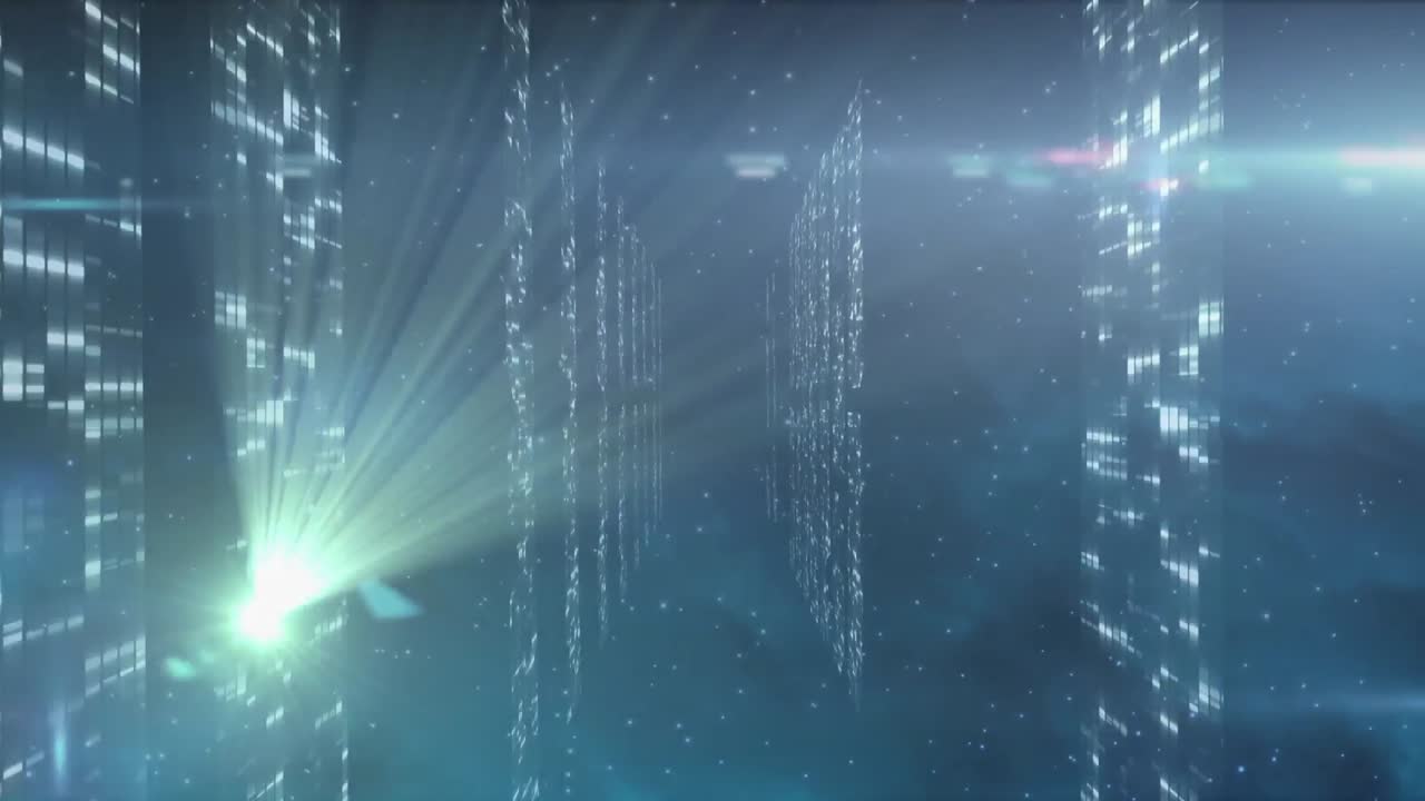 Animation of shapes over light spots