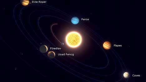 exoplanetary system illustration