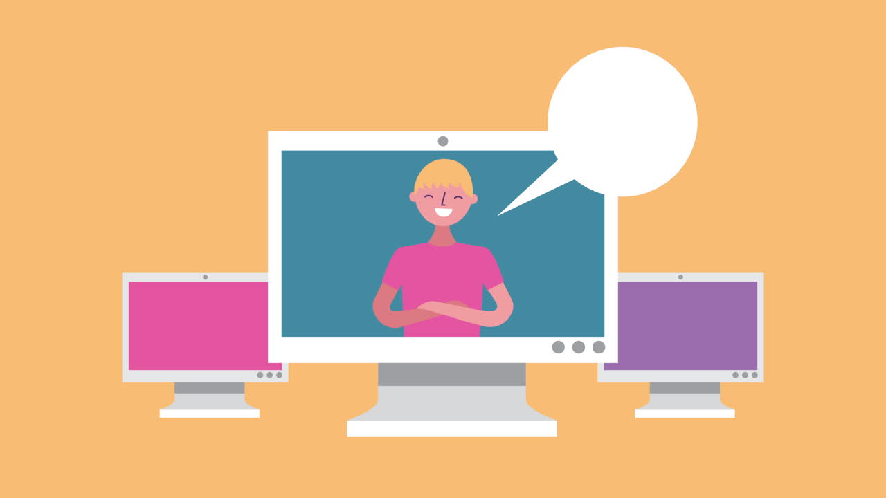 데스크 캐릭터의 젊은 남자