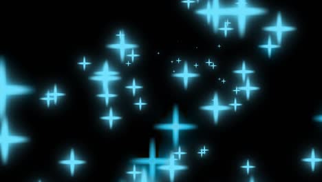 star rotation particle motion graphics