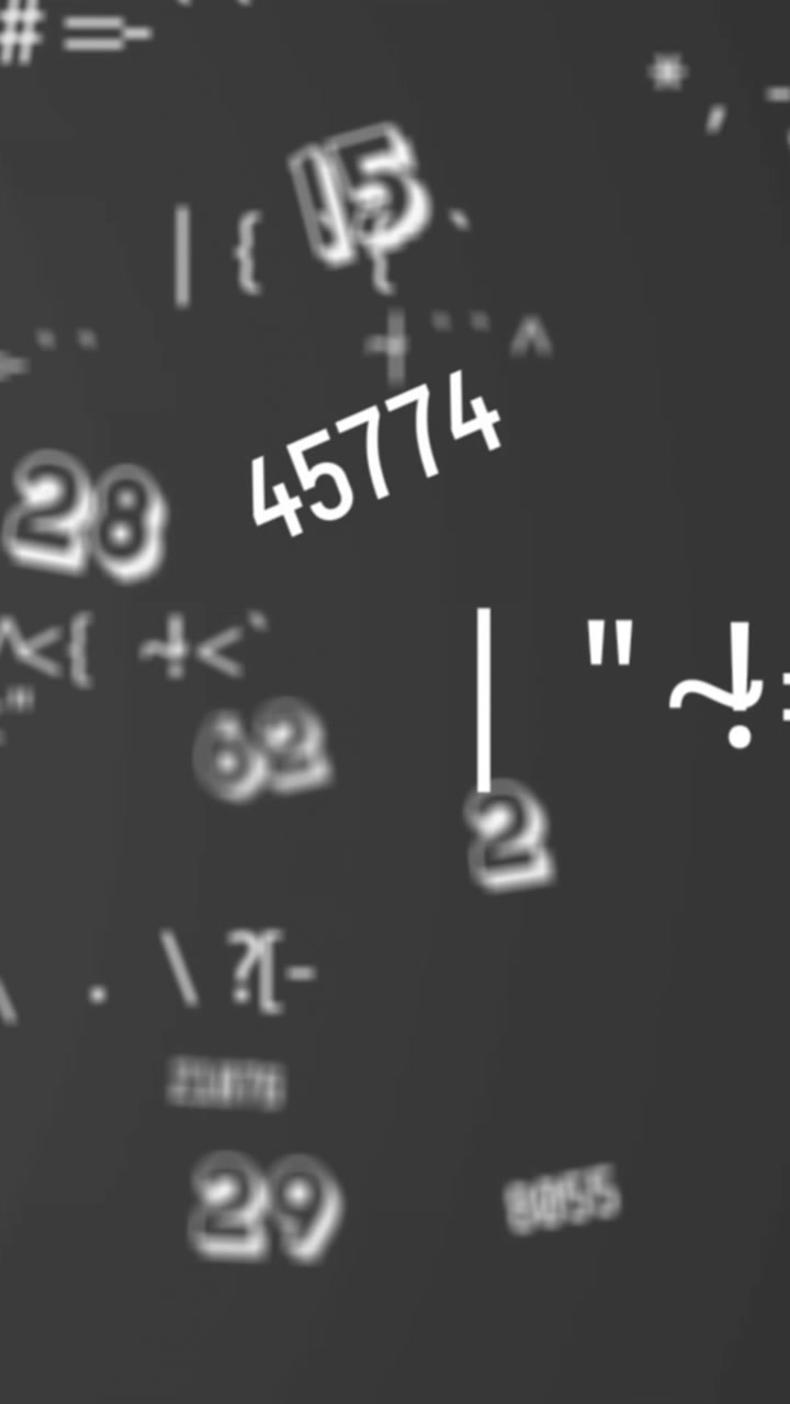 Animated numbers and symbols float on grey, symbolizing education.