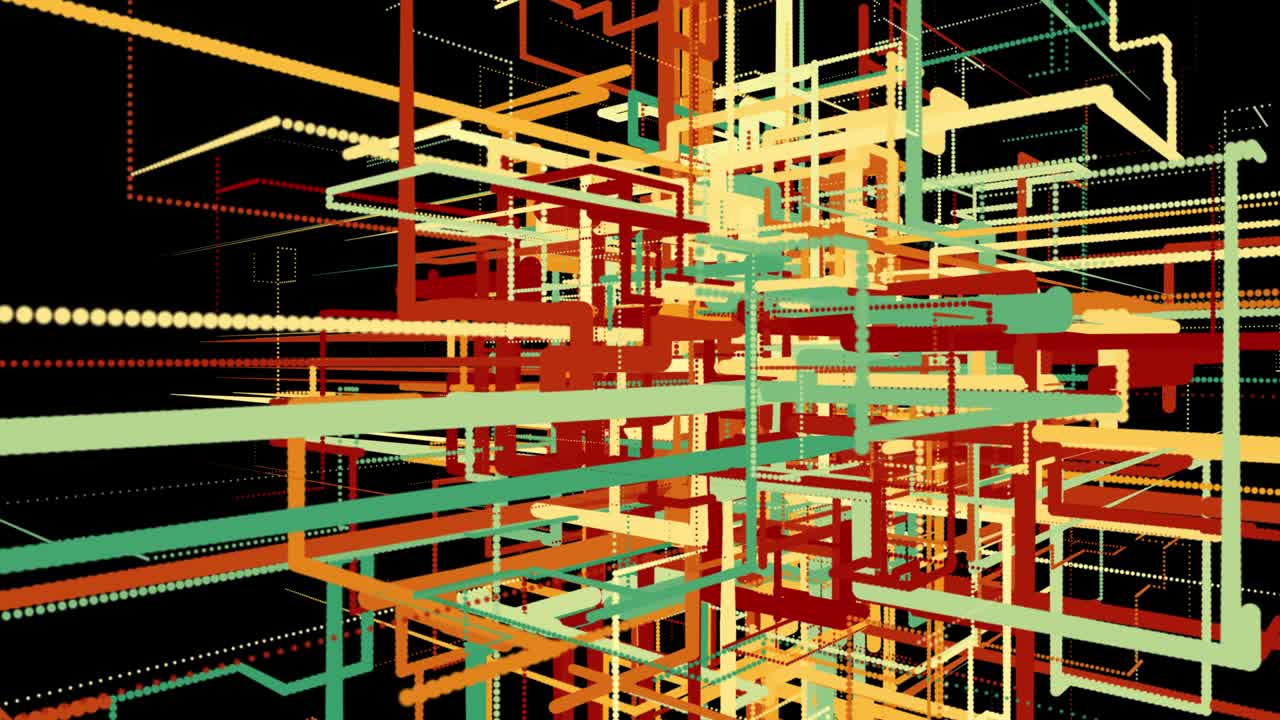 gráficos hud raya ligera fondo colorido fondo de bucle sin costuras 4k