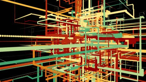 gráficos hud raya ligera fondo colorido fondo de bucle sin costuras 4k