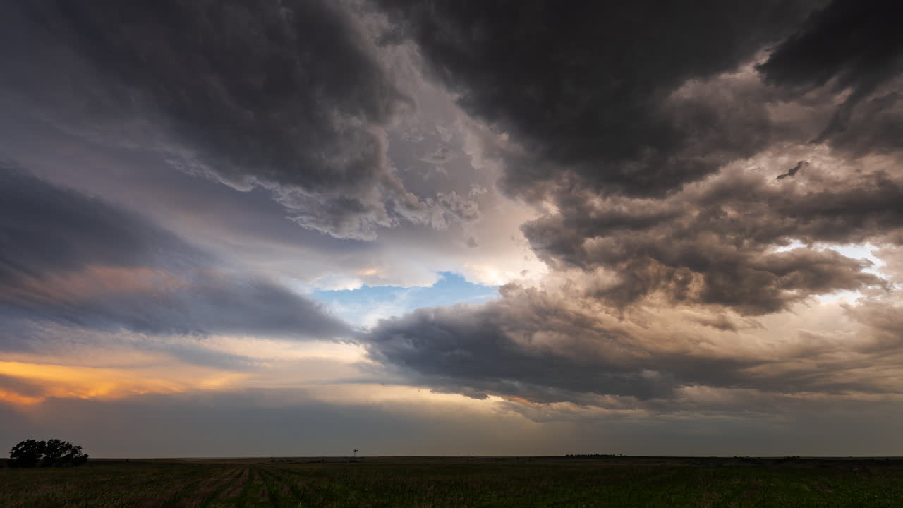 Overcast sky with white clouds and grey storm layers creating a rich atmospheric outdoor scene