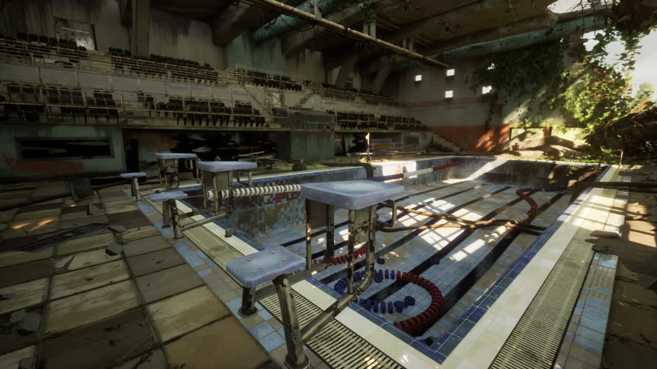 버려진 실내 수영장