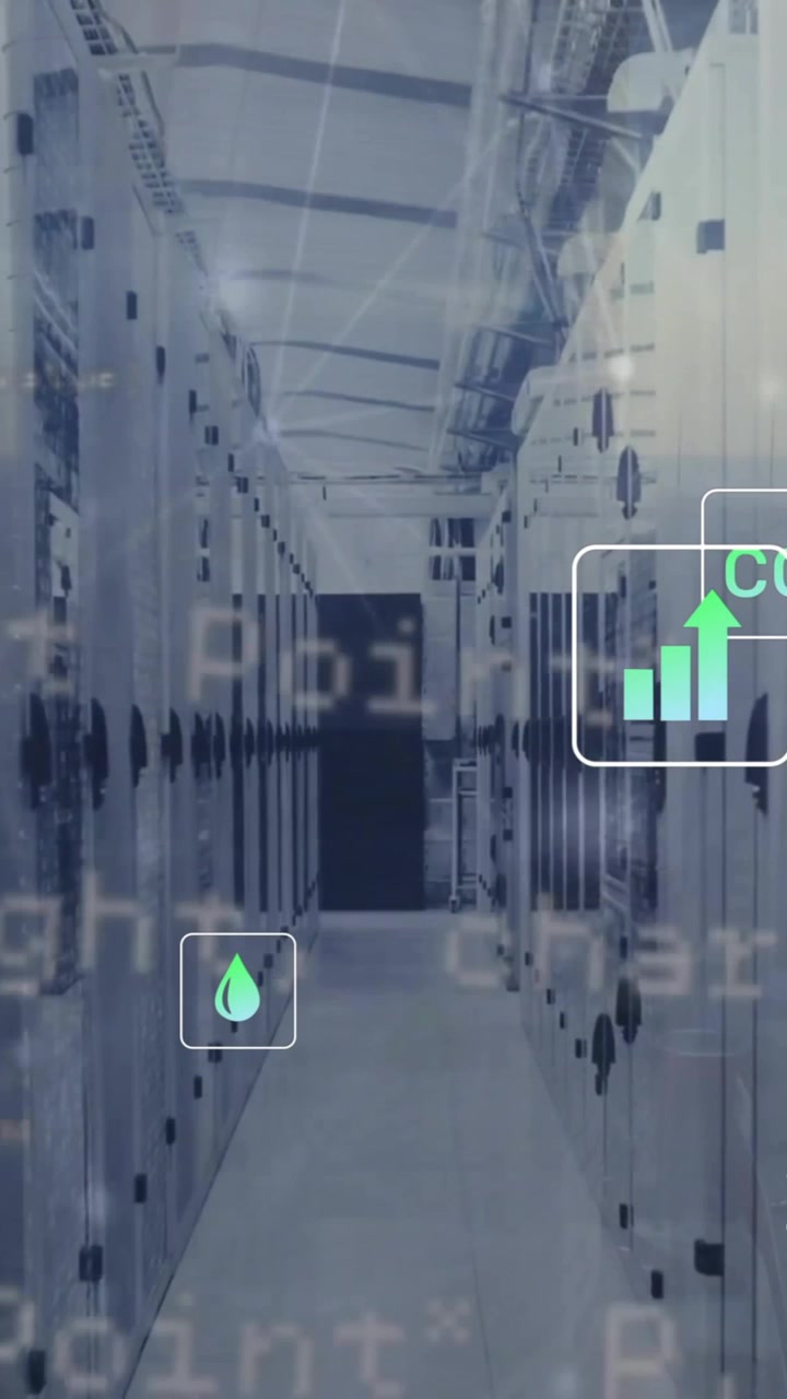 Animation of data processing over computer servers