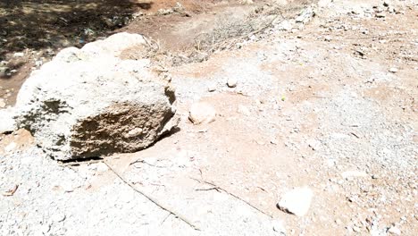 Panorama-Nahansicht-Der-Felswandstruktur---Oberflächenmuster-Dekorative-Sedimentgestein-Felsstruktur