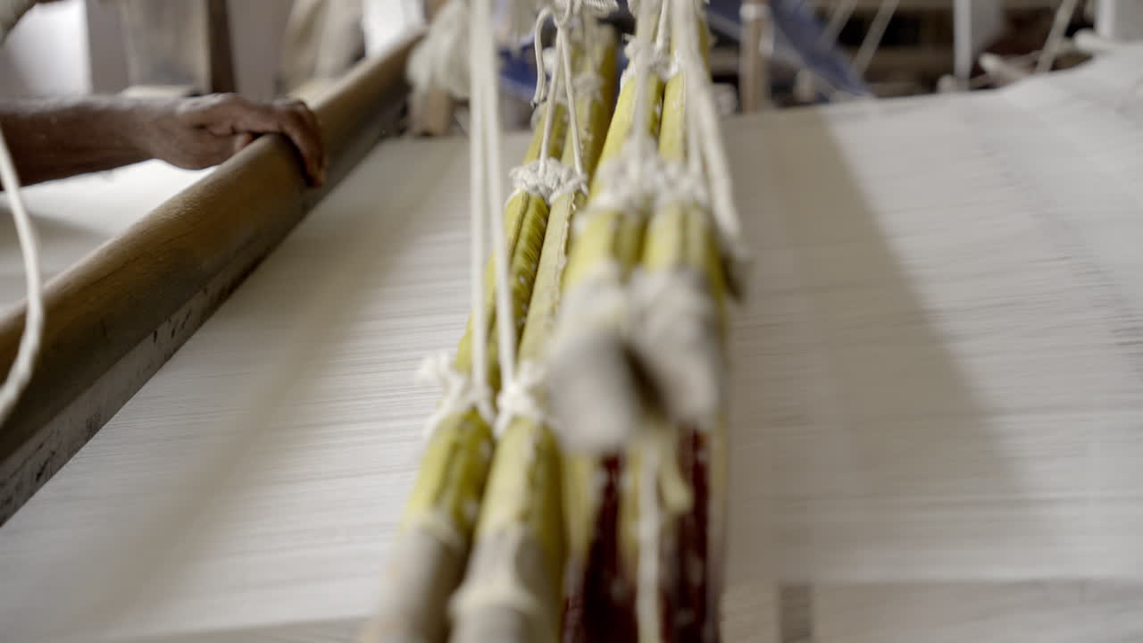 tejido tradicional indio de madera máquina de tejer