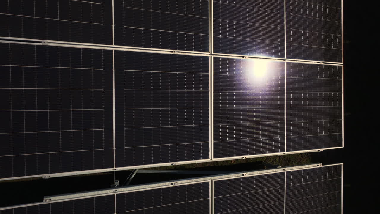 Vista aerea de paneles solares