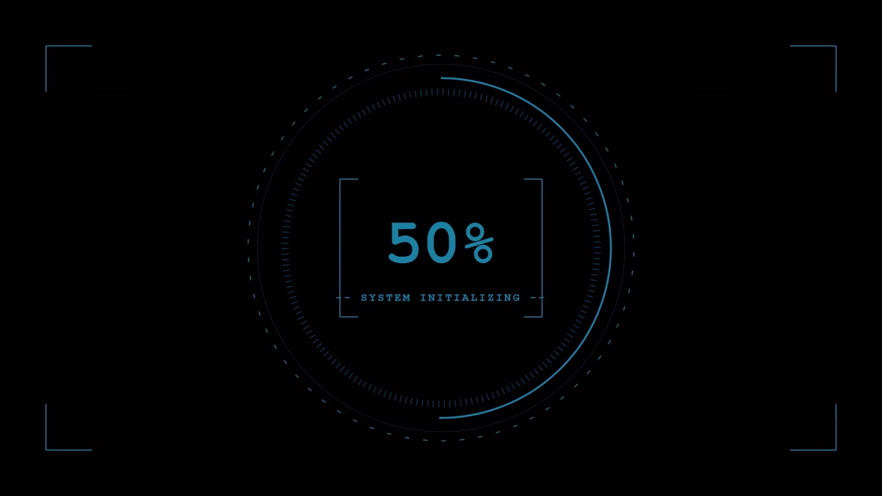 Digital System Initialization Loading Progress Bar
