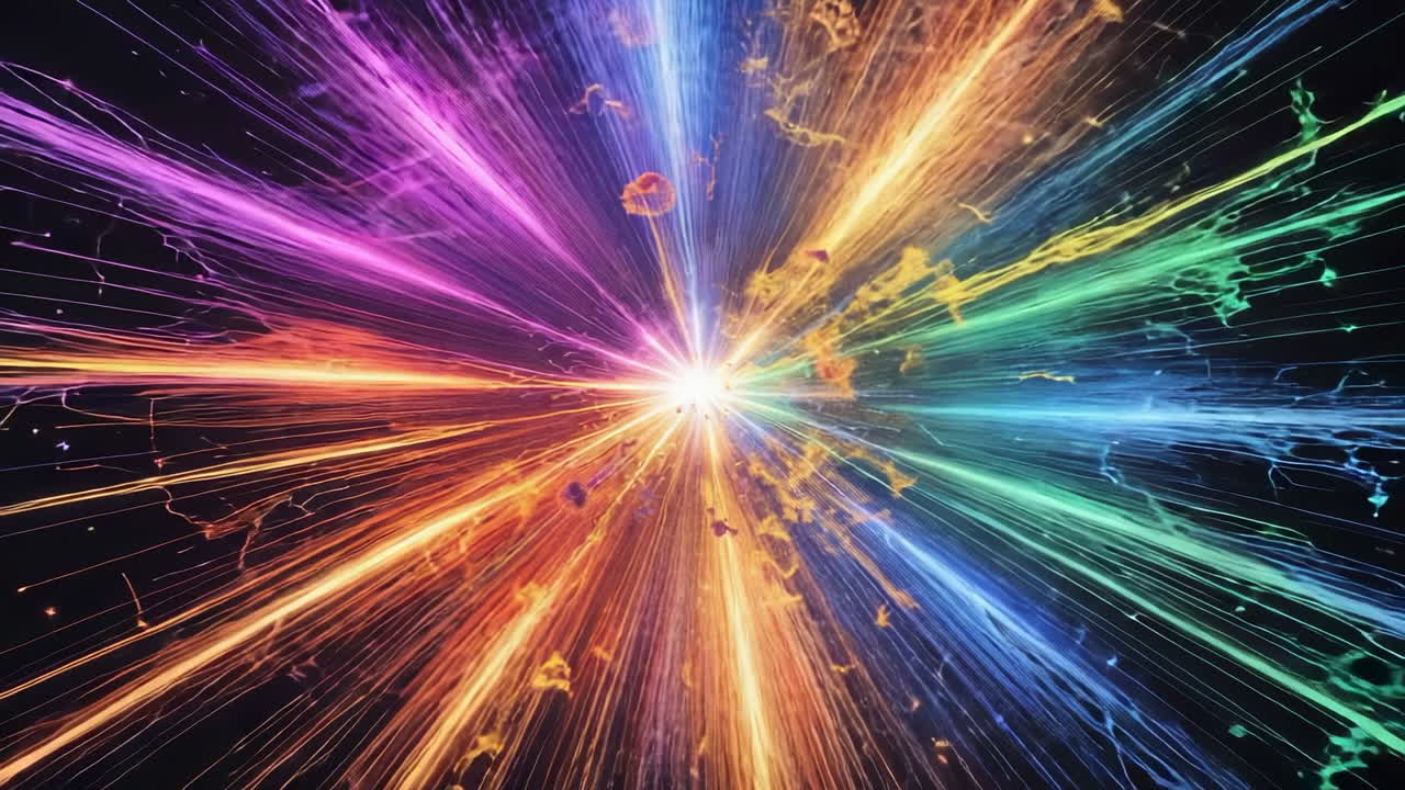 Vibrant Light Explosion Abstract Background