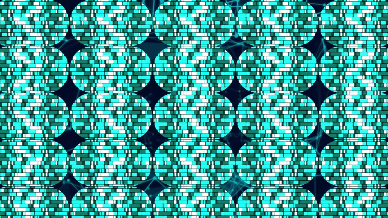 animación de formas en movimiento sobre fondo negro