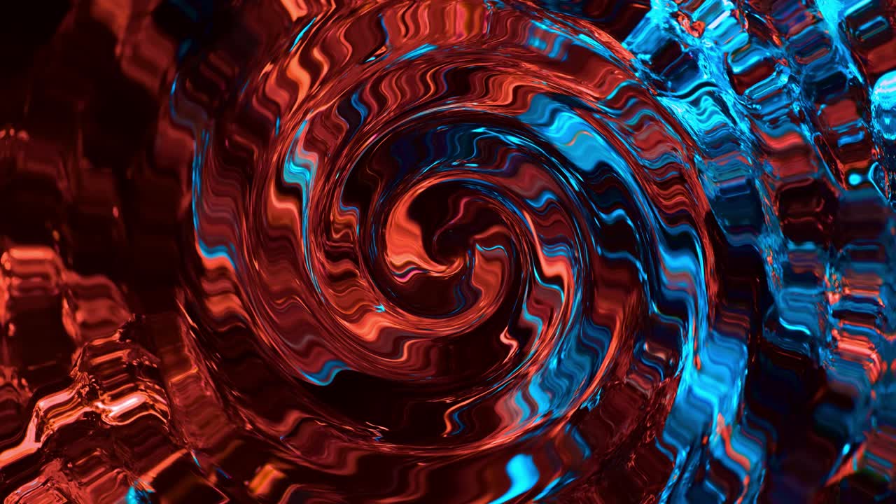 rotación del círculo abstracción de círculos brillantes brillantes. 4k