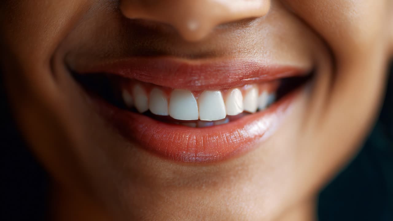 Capturing the Elegance of a Beautiful Smile and Expressive Lips: A Close-Up of Radiant Teeth and Pouty Mouth That Reflects Confidence and Charm in Every Expression