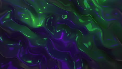animación de múltiples formas líquidas multicolores en 3d ondulando y fluyendo suavemente