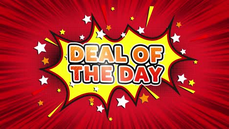 deal of the day comic illustration