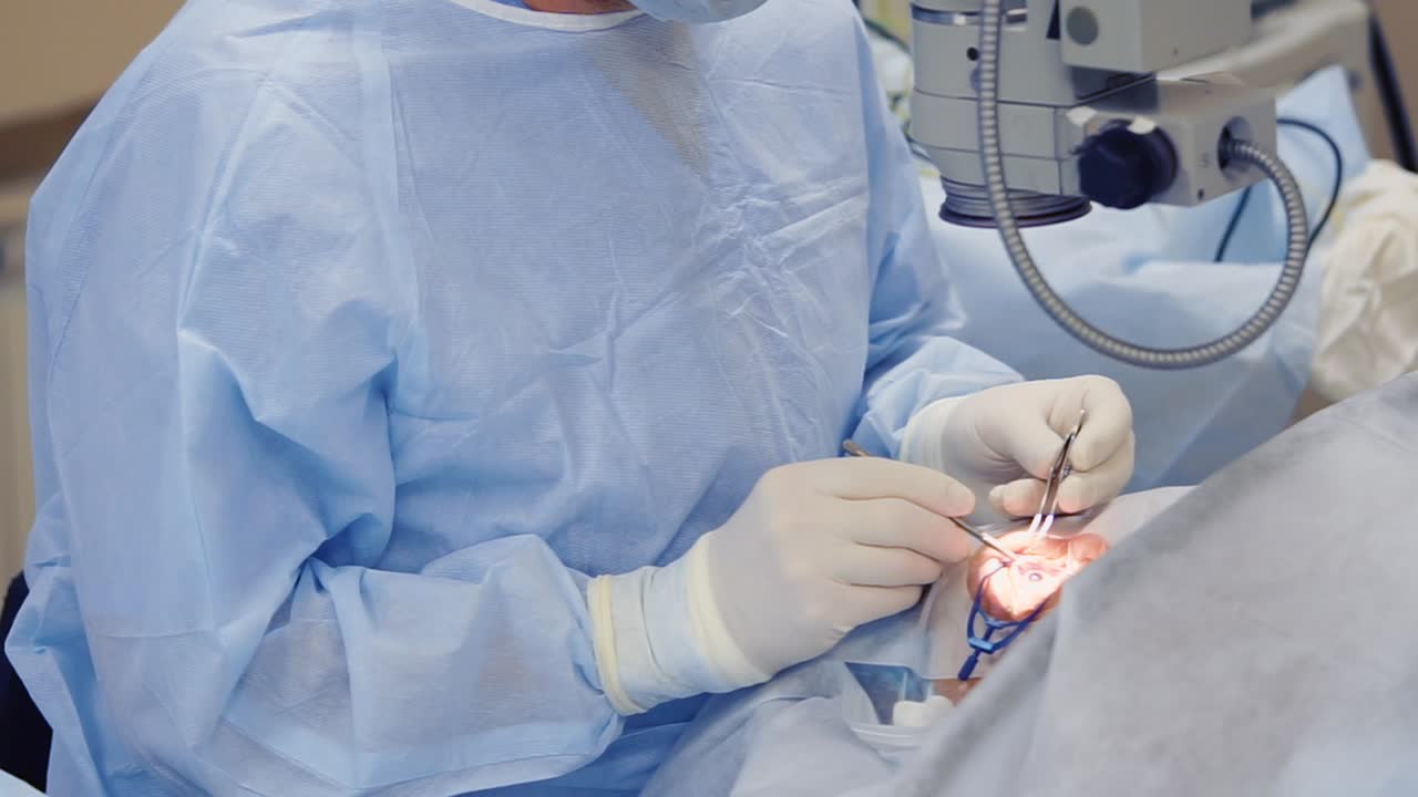 procedimiento de cirugía ocular