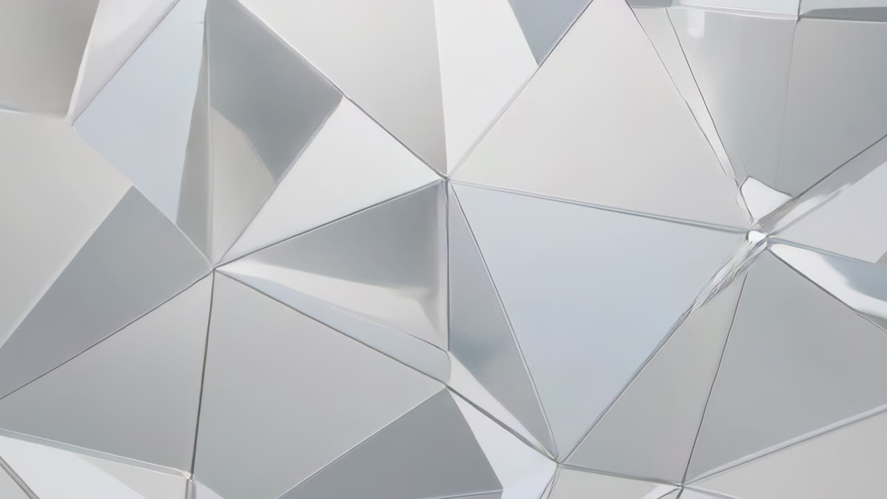 Abstract Geometric Triangular Metal Panels Background