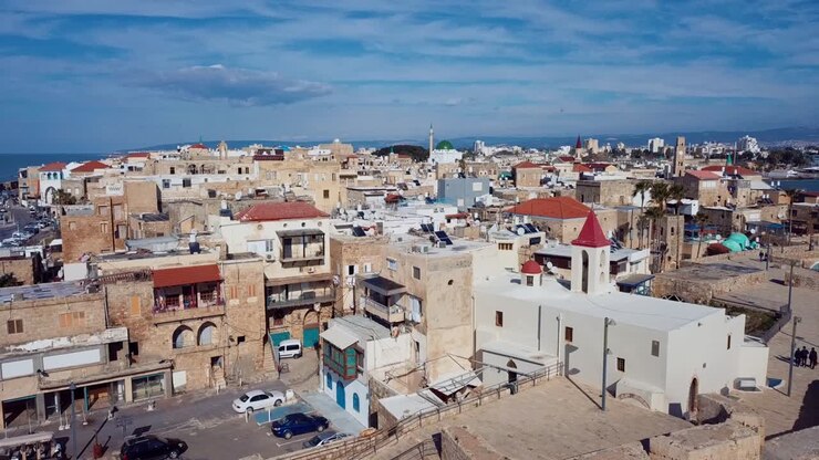 Città di Akko, Israele, veduta aerea