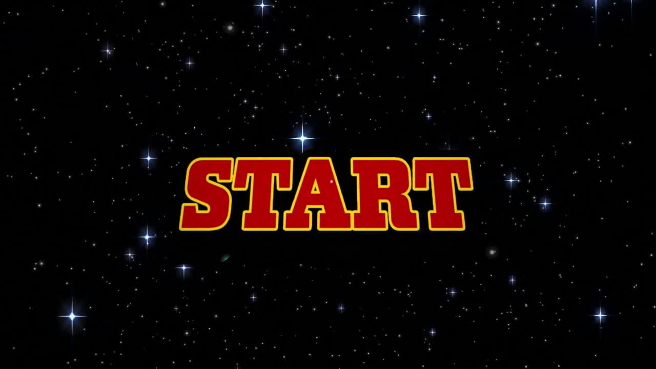 Animation of start and stars on night sky