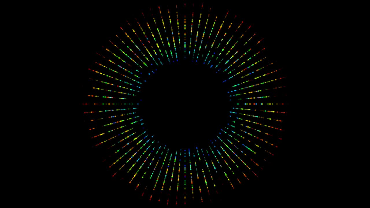 배경 을 위한 다채로운 헤일로 빛 반지